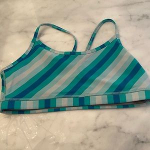 Lululemon Athletica Striped Racerback Bra Size 6